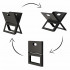 Gratar portabil pliabil pentru gradina si camping, metal, 56x56x40 cm, negru [4]
