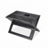 Gratar portabil pliabil pentru gradina si camping, metal, 56x56x40 cm, negru [5]