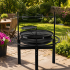 Gratar multifunctional cu rotisor, constructie metalica rezistenta, 90x86x99 cm, negru [2]