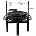 Gratar multifunctional cu rotisor, constructie metalica rezistenta, 90x86x99 cm, negru [3]