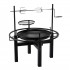 Gratar multifunctional cu rotisor, constructie metalica rezistenta, 90x86x99 cm, negru [5]