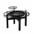 Gratar multifunctional cu rotisor, constructie metalica rezistenta, 90x86x99 cm, negru [7]