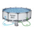 Piscina cadru metalic Bestway, 366x100cm, 9.150 litri, cu pompa de filtrare si scara [4]