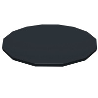 Prelata Bestway 58249 pentru piscina cu diametrul 488 cm, cu orificii de drenaj si snur de fixare, negru