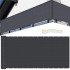 Paravan de balcon impermeabil poliester, 100x600cm, gri inchis [4]