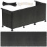Paravan plasa umbrire pentru balustrada balcon, 95% umbrire, impermeabila, 300x100 cm, antracit [13]