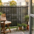 Paravan plasa umbrire pentru balustrada balcon, 95% umbrire, impermeabila, 500x120 cm, antracit [10]