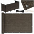 Paravan plasa umbrire pentru balustrada balcon, 95% umbrire, impermeabila, 500x100 cm, maro [2]