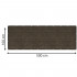 Paravan plasa umbrire pentru balustrada balcon, 95% umbrire, impermeabila, 500x100 cm, maro [28]