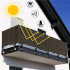 Paravan plasa umbrire pentru balustrada balcon, 95% umbrire, impermeabila, 500x100 cm, maro [11]
