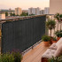 Paravan plasa umbrire pentru balustrada balcon, 95% umbrire, impermeabila, 600x100 cm, antracit [11]