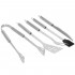 Set ustensile gratar 5 piese, inox, cu husa transport, 37x14x5 cm, argintiu [20]