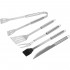 Set ustensile gratar 5 piese, inox, cu husa transport, 37x14x5 cm, argintiu [22]