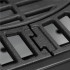 Gratar pe carbuni cu raft lateral pliabil, suport reglabil pentru carbuni, termometru, 114x52x106 cm, negru [15]