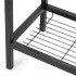 Gratar pe carbuni cu raft lateral pliabil, raft frontal si suport reglabil pentru carbuni, termometru, 108x60x95 cm, negru [16]