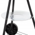Gratar portabil pe carbuni cu capac, raft inferior si reglare ventilatie, din otel, diametru gratar 41 cm [20]