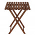 Set mobilier balcon sau terasa din lemn de fag, pliabil, masa 52x51x65 cm si 2 scaune, maro inchis [21]