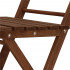 Set mobilier balcon sau terasa din lemn de fag, pliabil, masa 52x51x65 cm si 2 scaune, maro inchis [10]