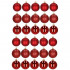 Set globuri de Craciun, 30 bucati, 3 modele, 6cm, rosu [4]