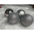 Set globuri de Craciun, 30 bucati, 3 modele, 6cm, argintiu [18]