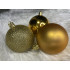 Set globuri de Craciun, 30 bucati, 3 modele, 6cm, auriu [27]