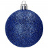 Set globuri de Craciun, 30 bucati, 3 modele, 6cm, albastru [4]