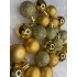 Set globuri de Craciun, 30 bucati, 3 modele, 3cm, auriu [13]