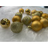 Set globuri de Craciun, 30 bucati, 3 modele, 3cm, auriu [18]