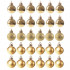 Set globuri de Craciun, 30 bucati, 3 modele, 3cm, auriu [4]