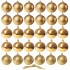 Set globuri de Craciun, 30 bucati, 3 modele, 3cm, auriu [9]
