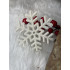 Decoratiune brad fulg de zapada, set 3 bucati, 8cm, alb [12]