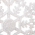 Decoratiune brad fulg de zapada, 13cm, alb cu sclipici [4]
