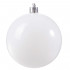 Set globuri de Craciun, 20 bucati, 6cm, alb perlat [6]