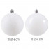 Set globuri de Craciun, 20 bucati, 6cm, alb perlat [7]