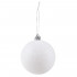 Set globuri de Craciun, 20 bucati, 8cm, alb perlat [3]