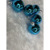 Set globuri de Craciun, 20 bucati, 3 modele, 4cm, albastru [15]