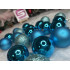 Set globuri de Craciun, 20 bucati, 3 modele, 4cm, albastru [16]