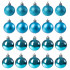 Set globuri de Craciun, 20 bucati, 3 modele, 4cm, albastru [7]