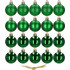 Set globuri de Craciun, 20 bucati, 3 modele, 4cm, verde [2]