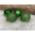 Set globuri de Craciun, 20 bucati, 3 modele, 4cm, verde [14]