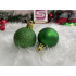 Set globuri de Craciun, 20 bucati, 3 modele, 4cm, verde [17]