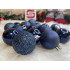 Set globuri de Craciun, 20 bucati, 3 modele, 4cm, albastru inchis [10]