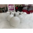 Set globuri de Craciun, 20 bucati, 3 modele, 4cm, alb [17]