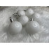 Set globuri de Craciun, 20 bucati, 3 modele, 4cm, alb [19]