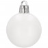 Set globuri de Craciun, 20 bucati, 3 modele, 4cm, alb [4]