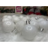 Set globuri de Craciun, 20 bucati, 3 modele, 4cm, alb [11]