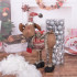 Figurina Craciun, Ren, picioare telescopice, inaltime extensibila 84-124cm [5]