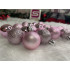 Set globuri de Craciun, 30 bucati, 3 modele, 3cm, roz [11]