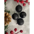 Set globuri de Craciun, 20 bucati, 3 modele, 4cm, negru [14]