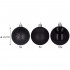 Set globuri de Craciun, 20 bucati, 3 modele, 4cm, negru [7]